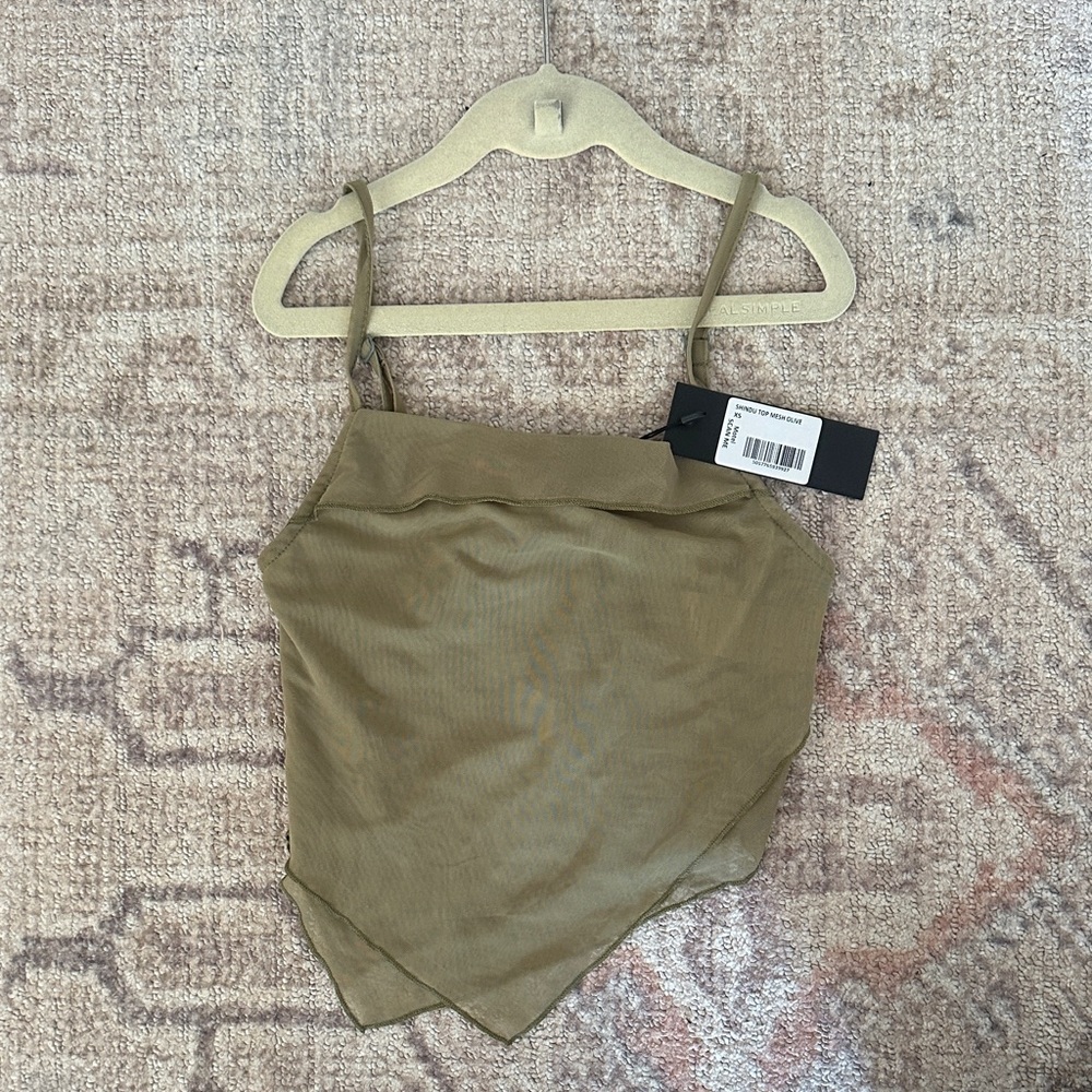 Motel Rocks Khaki Asymmetrical Cami